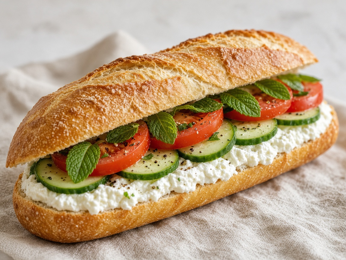 Labneh with vegetables