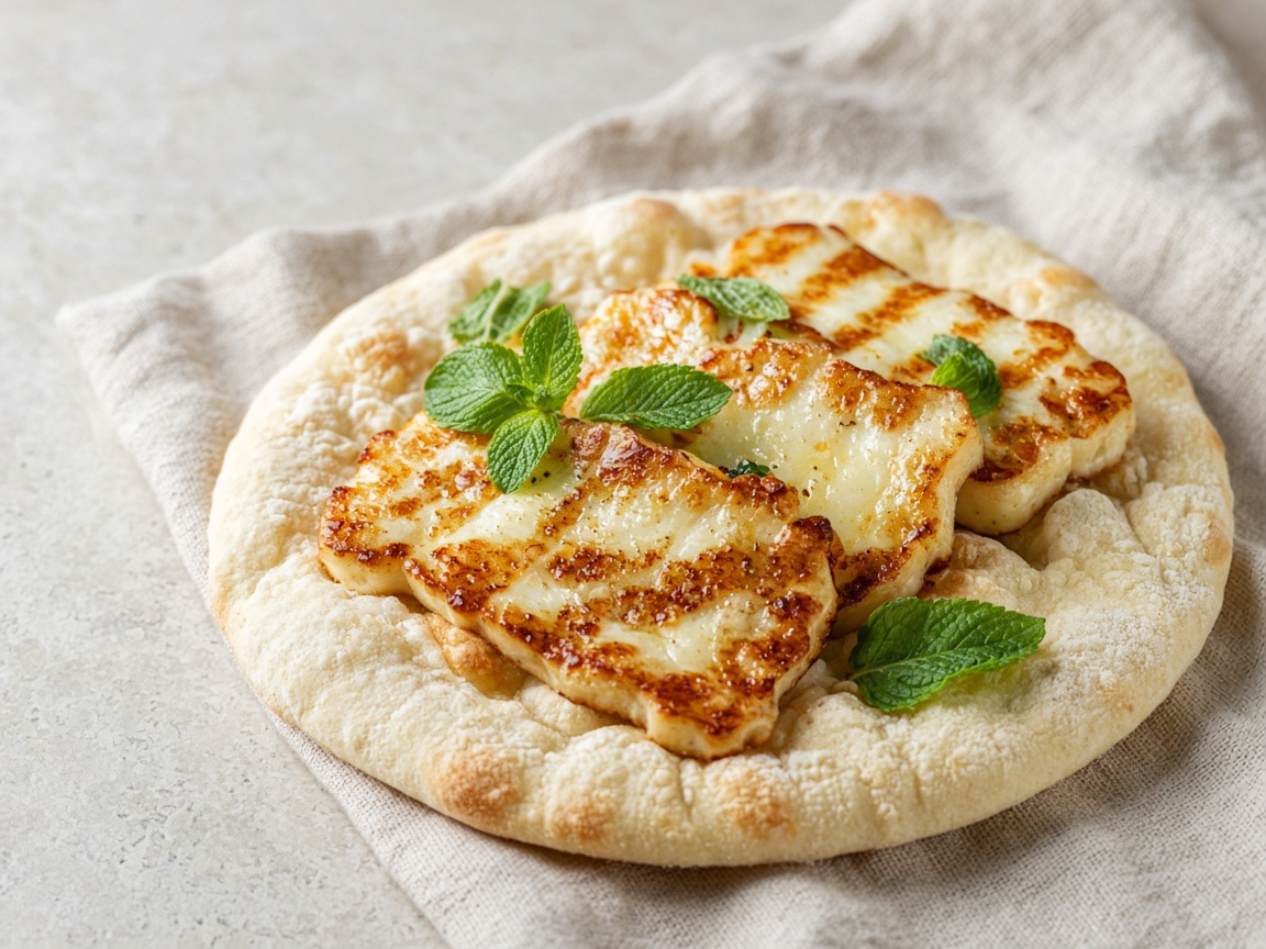 Grilled halloumi